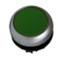 M22FP-MHG, Глава за бутон равен без задържане, Зелен, Светещ