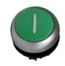 M22FP-MHGO (I), Глава за бутон равен без задържане, Зелен ''I'', Несветещ